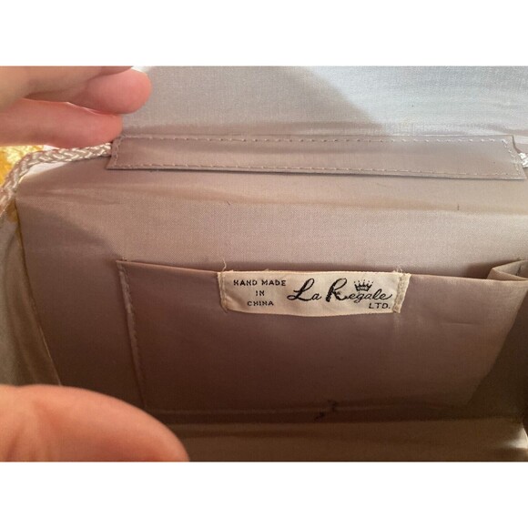 Vintage 70s Purse 1970s Silver Formal Disco Cocktail Shoulder Bag La Regale - Picture 3 of 5